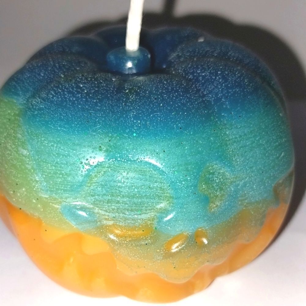 Hand crafted limited edition pumpkin candle from our spooky candle collection